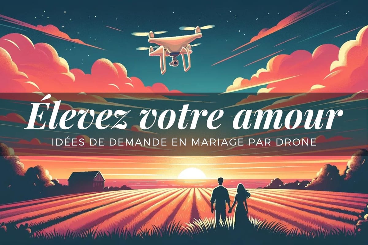 Élevez votre amour : Idées de demande en mariage par drone