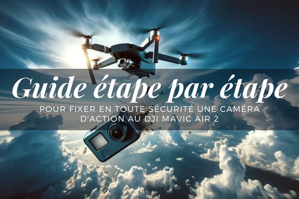Guide étape par étape pour fixer en toute sécurité une caméra d'action sur le DJI Mavic Air 2